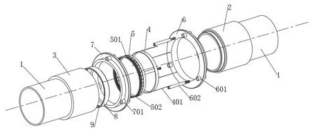 A composite pipe with a quick-connect pipe head