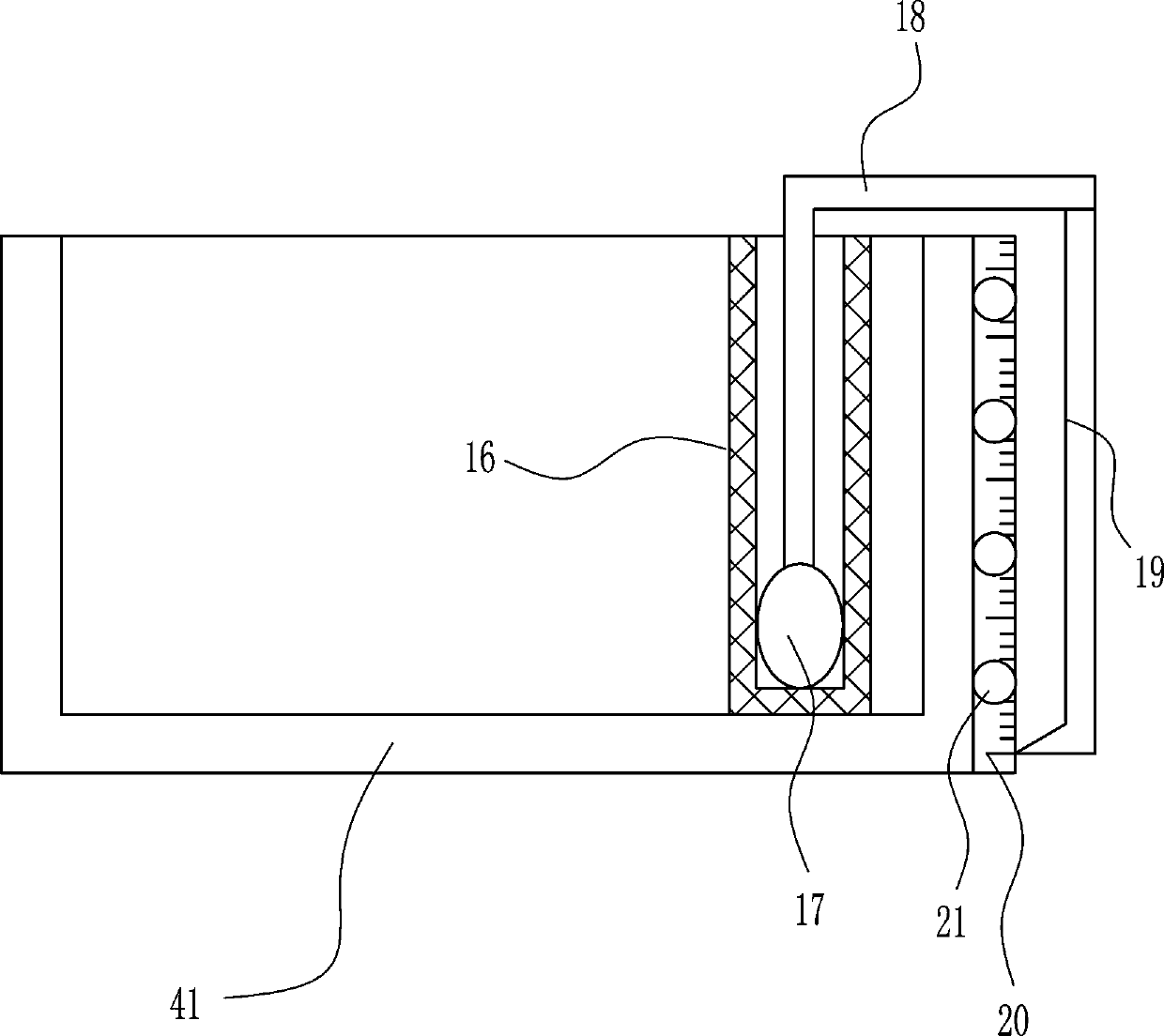 A cooling device for Chinese herbal liquid veterinary medicine