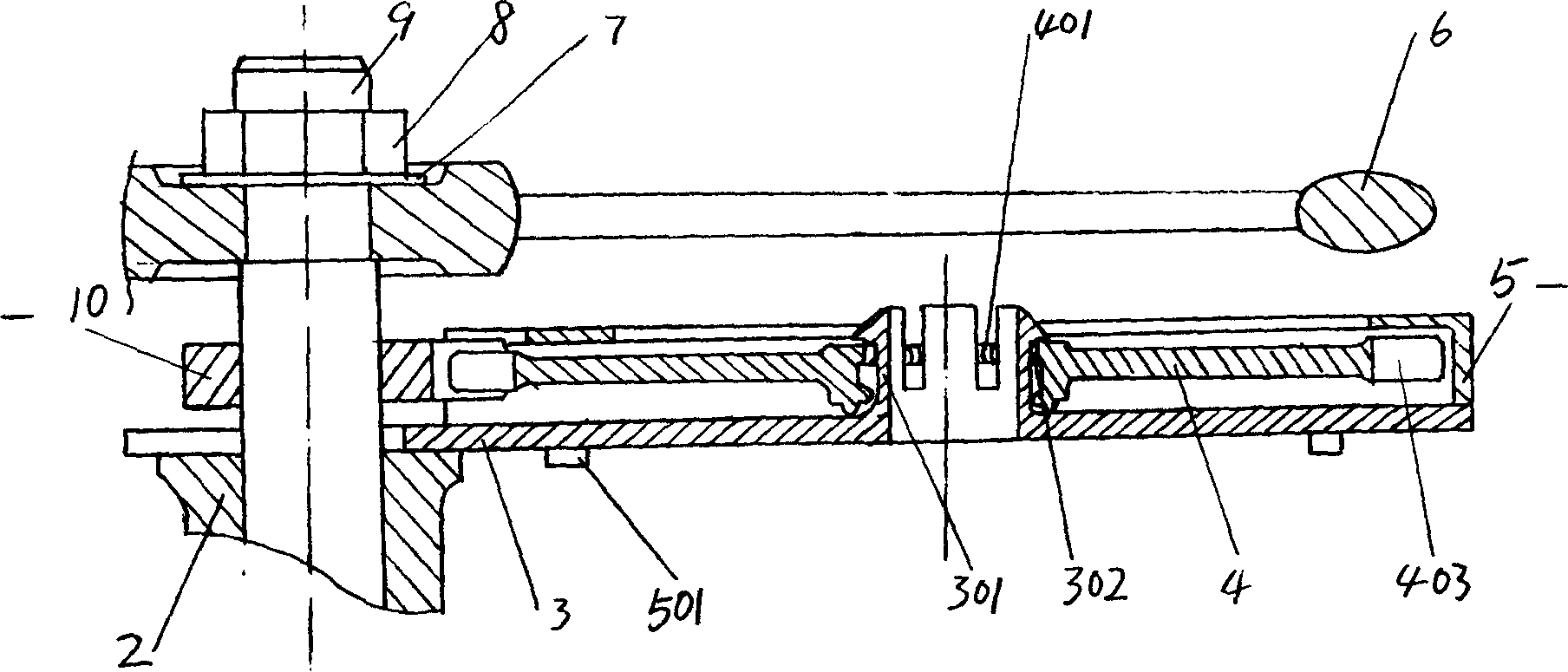 Blind rod sluice valve aperture display device