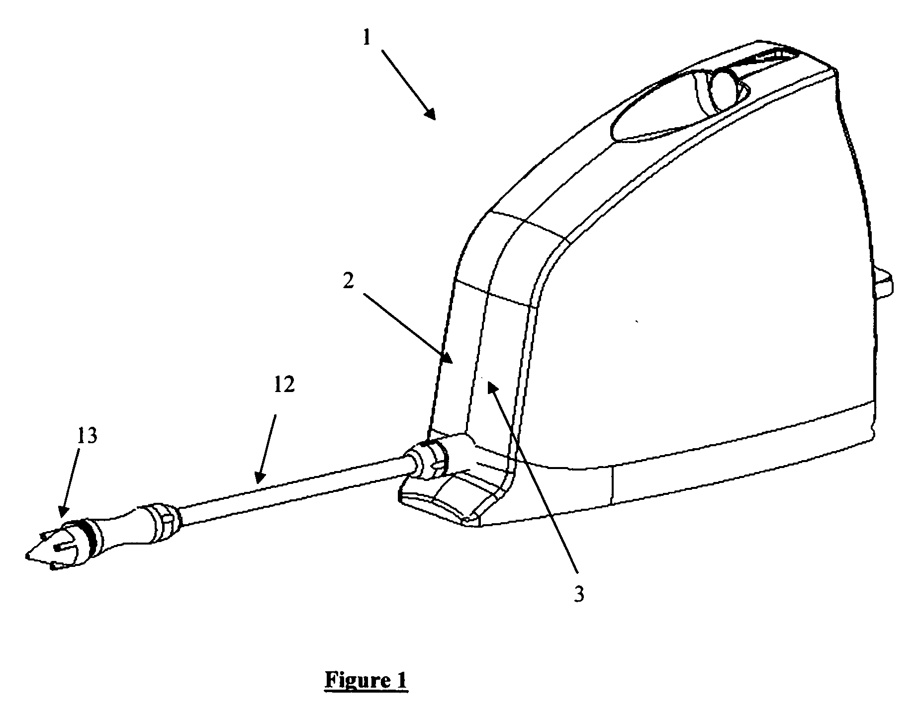 Apparatus for diagnostic testing and method