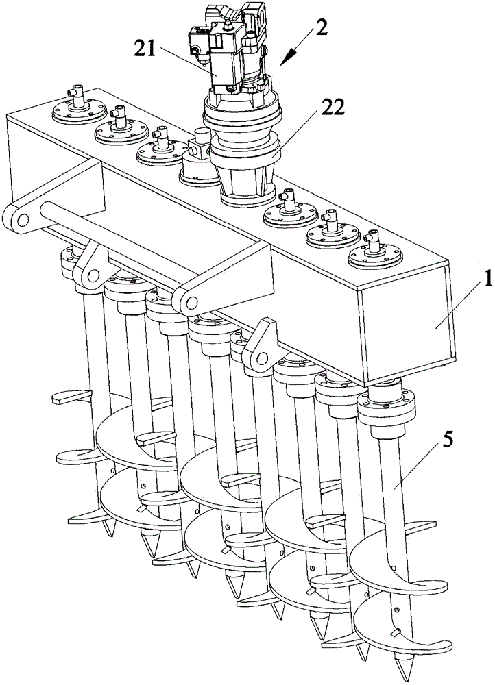 Vibration type crushing and ridging box