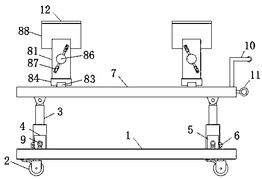 Lifting and lowering platform and assembling equipment for assembling electric vehicle rear axle assembly