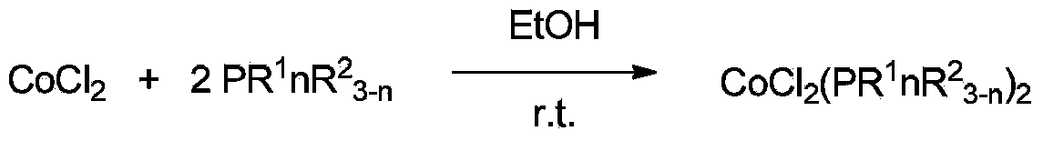 Two-component cobalt catalyst and application thereof in solution polymerization or suspension polymerization of 1,3-butadiene