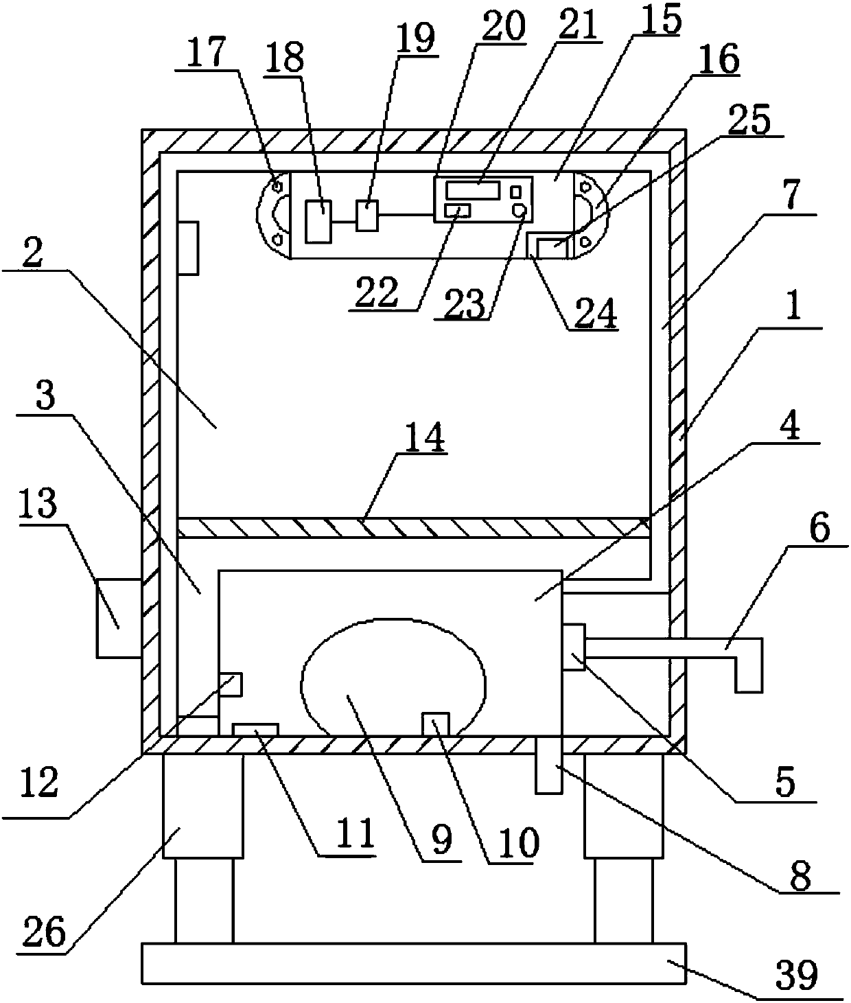 High-voltage switch cabinet good in heat dissipation effect