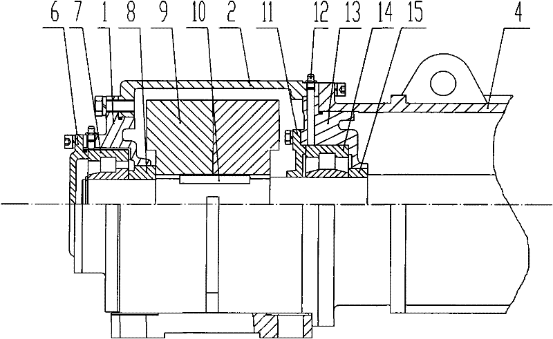 Three-joint three-phase asynchronous flame proof vibrating motor