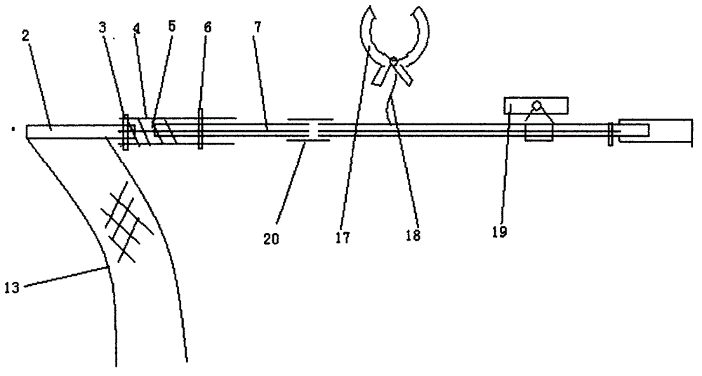 Handheld Chinese torreya fruit picker with sighting telescope