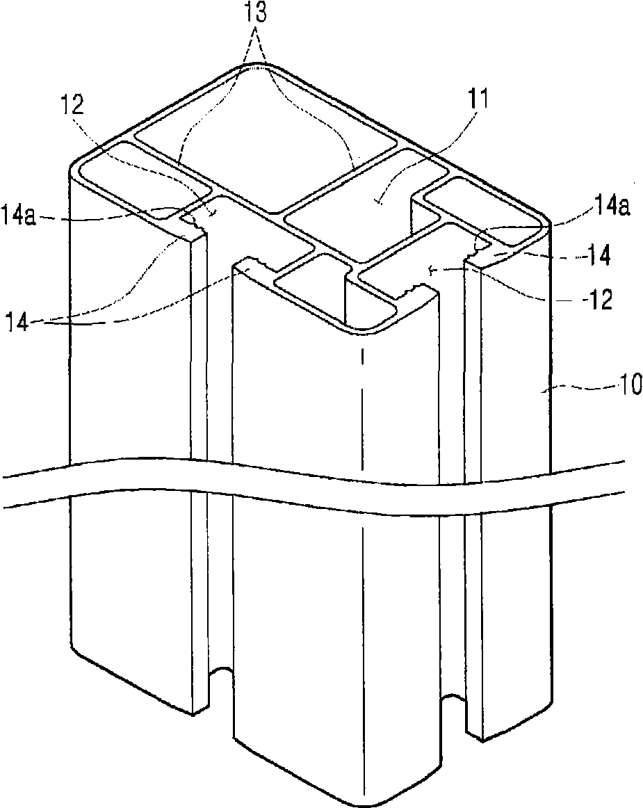 Frame structure for installation of wall panel of building, and wall panel installation device and wall panel installation method using same