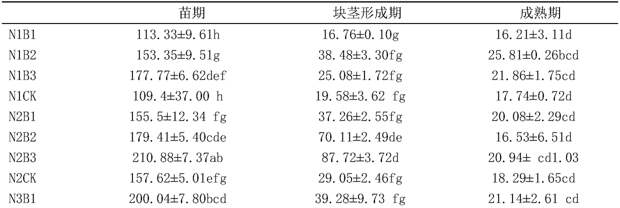 Method for reducing nitrogen and increasing efficiency in potato planting