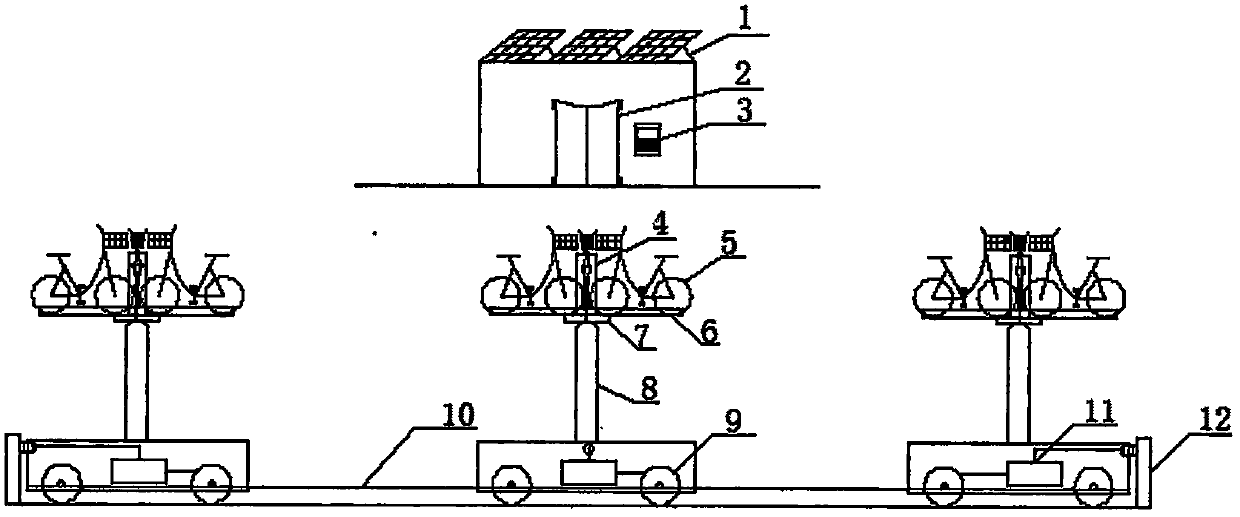 Intelligent underground parking system of shared bicycles