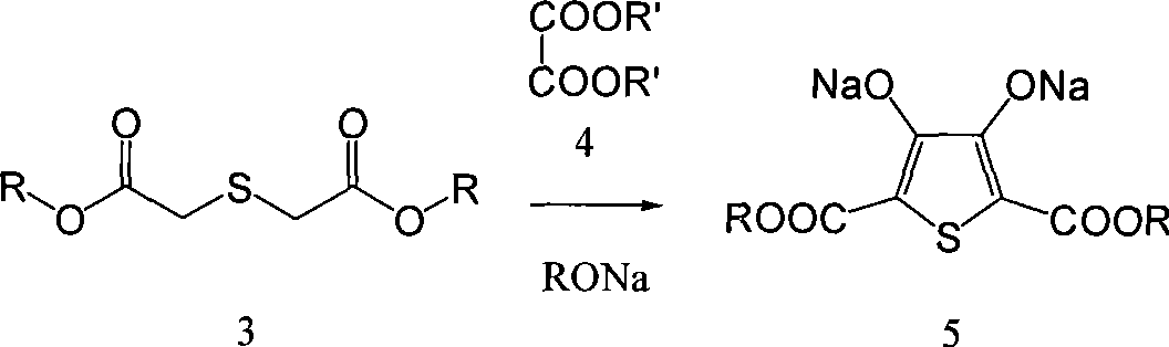 Process for producing 3,4-enedioxy thiophene