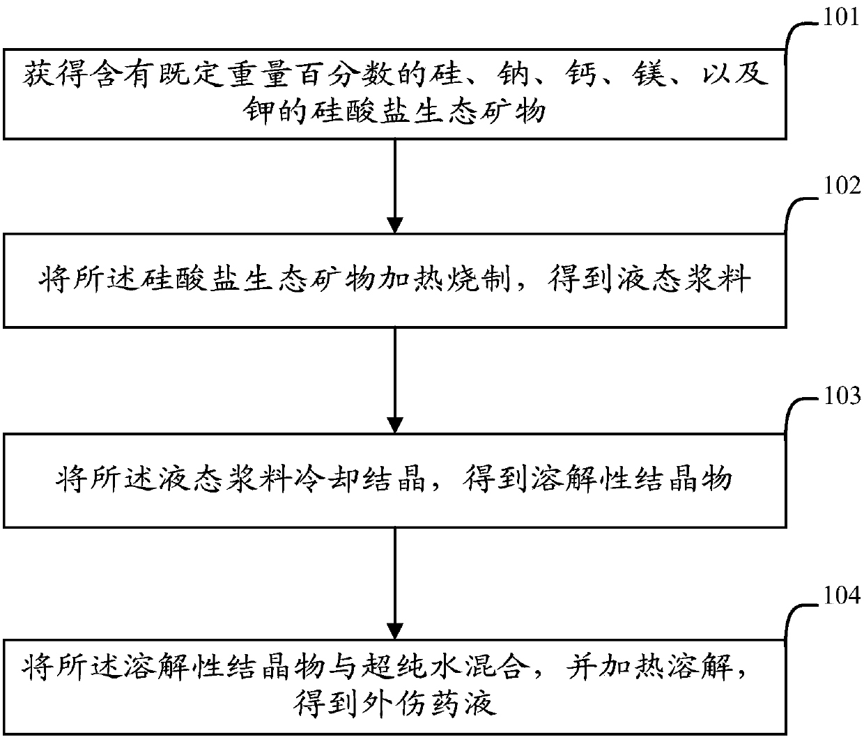 Traumatism liquid medicine and preparation method thereof