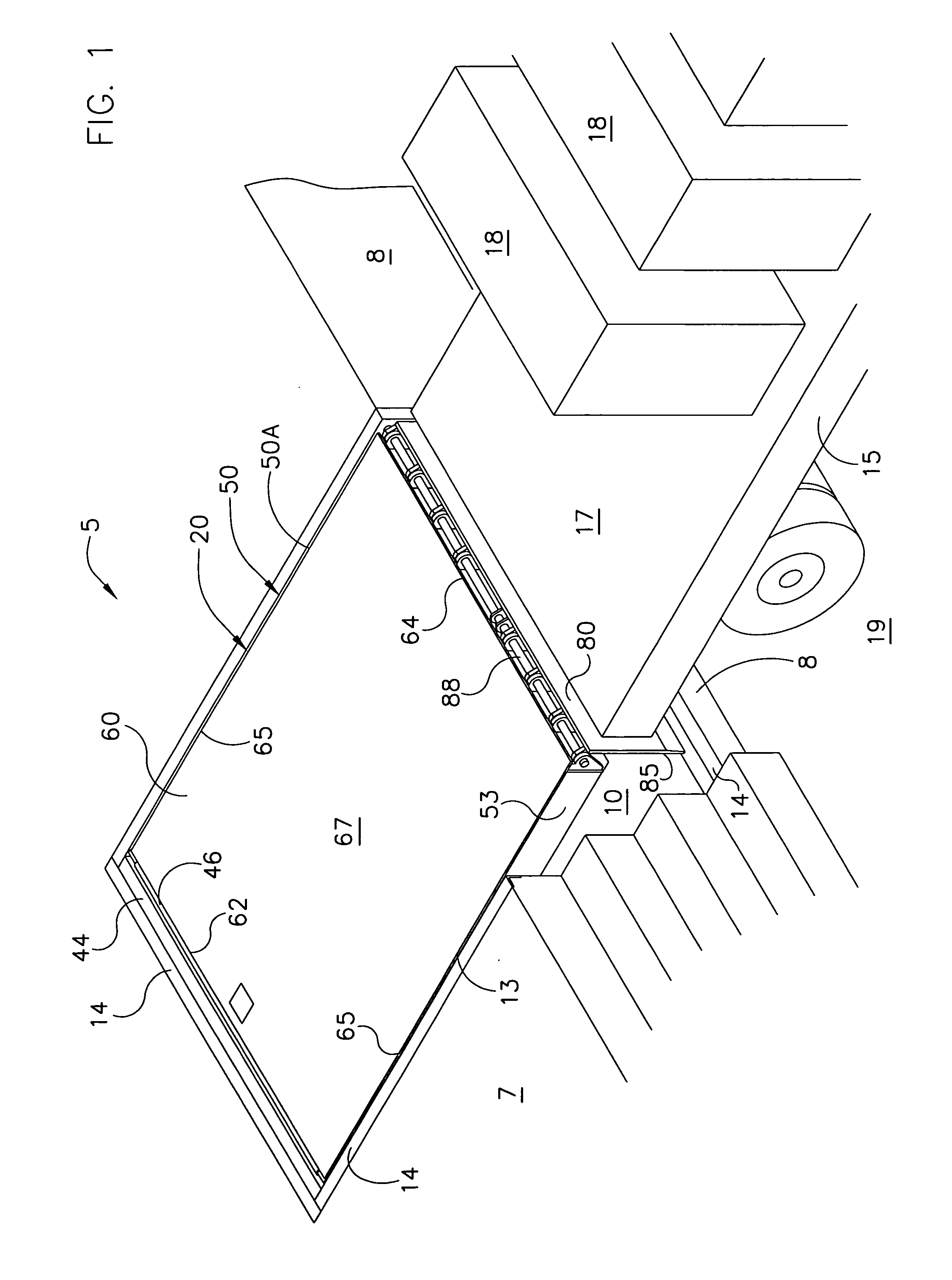 Dock leveler with inflatable bag