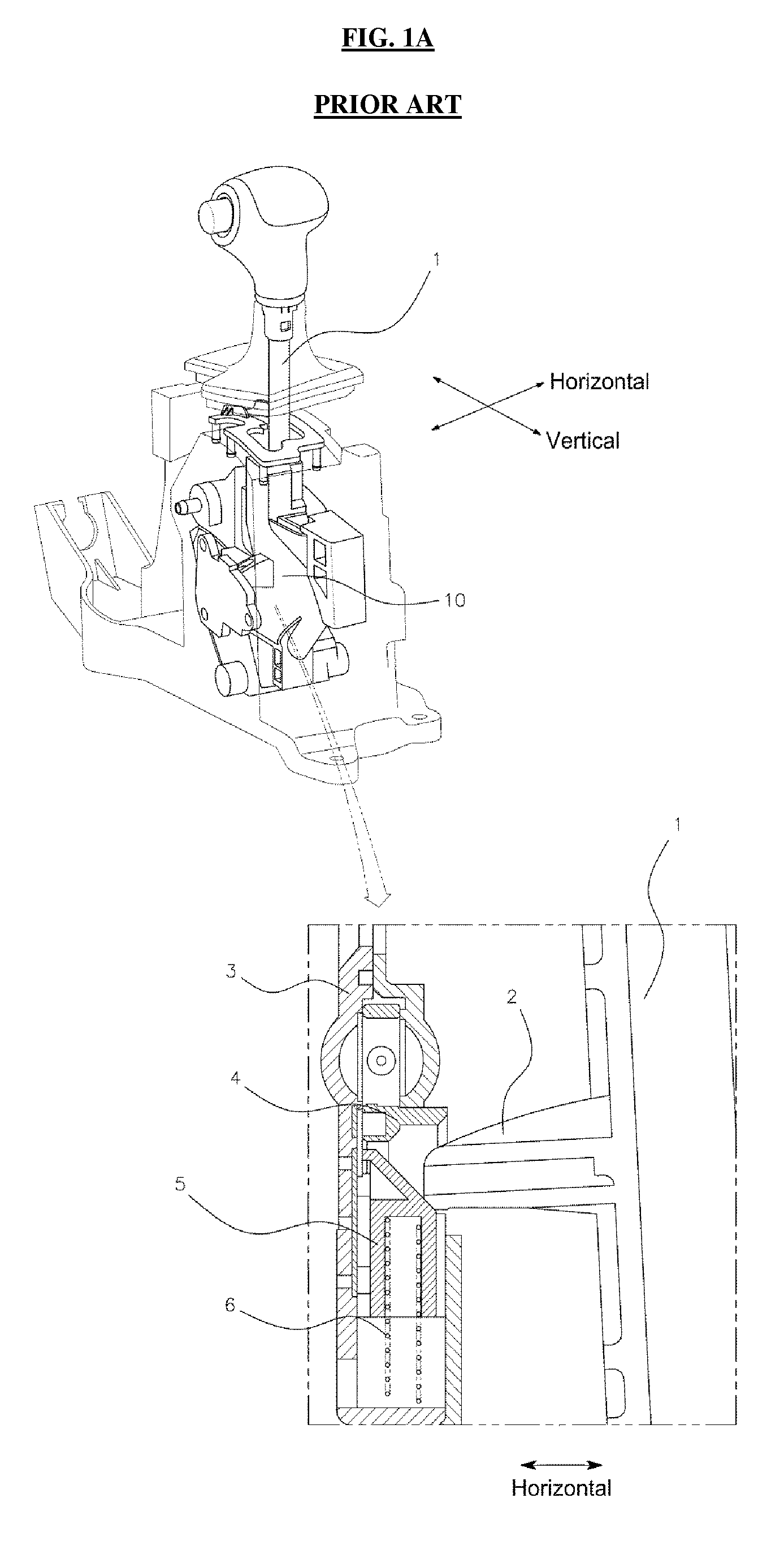 Structure of lever of vehicle transmission