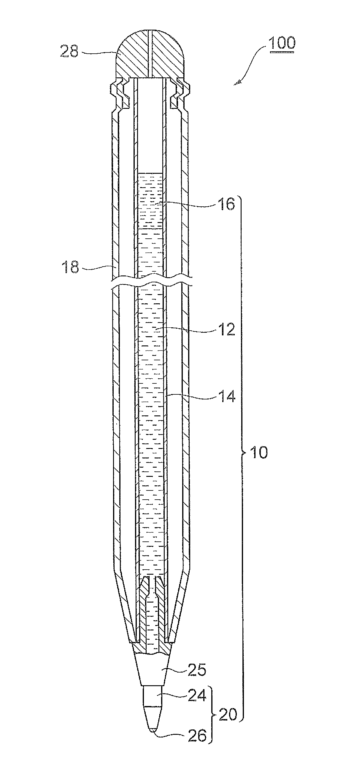 Water-based ink composition and water-based ballpoint pen