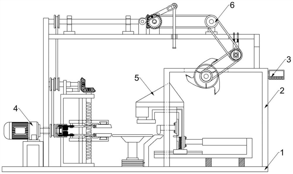 Rotary cockroach bait grouping and trimming device