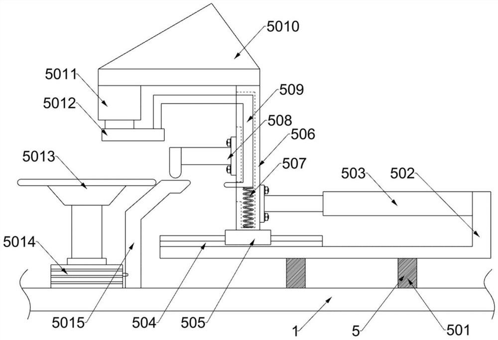 Rotary cockroach bait grouping and trimming device