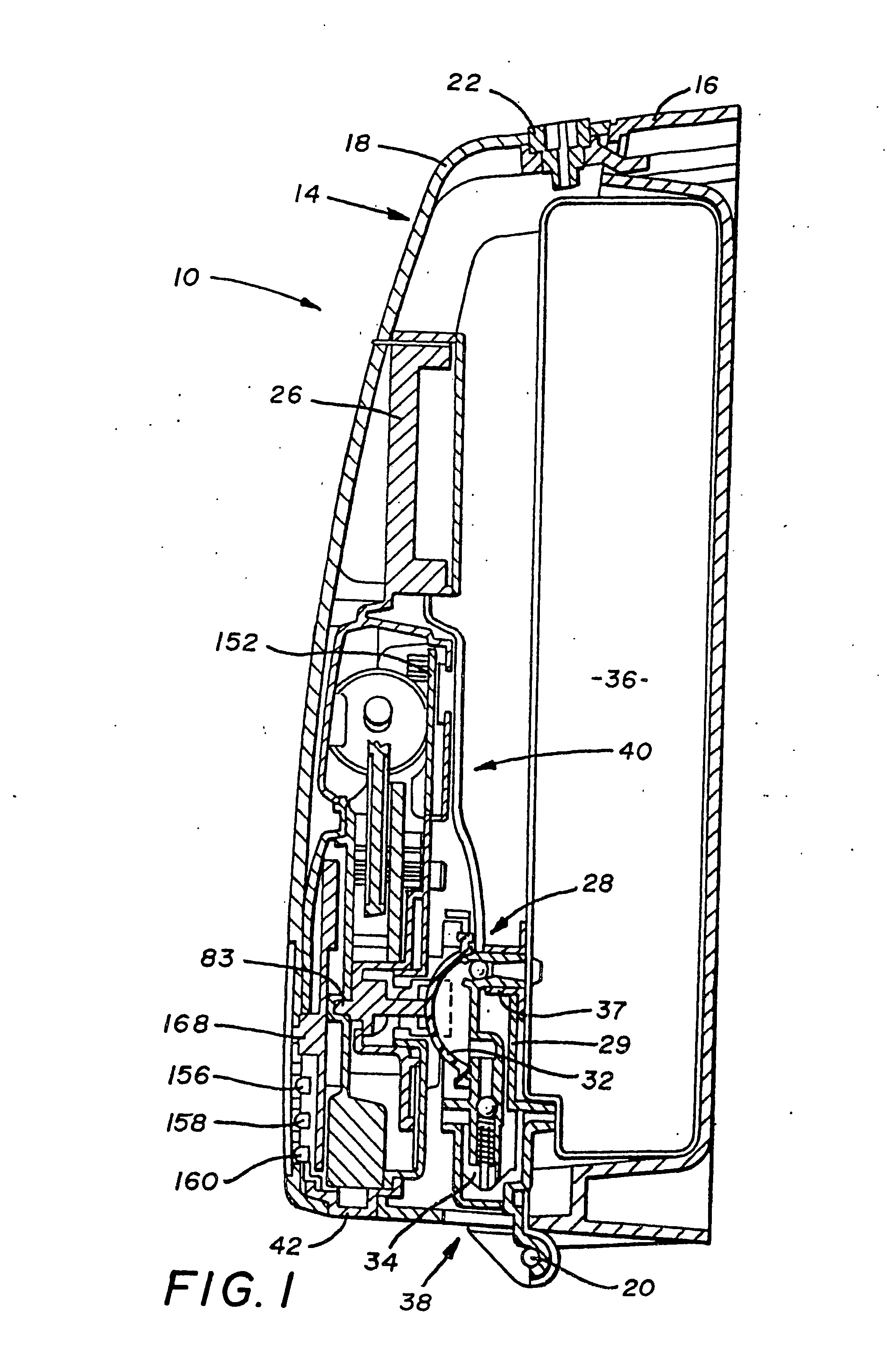 Apparatus for hands-free dispensing of a measured quantity of material