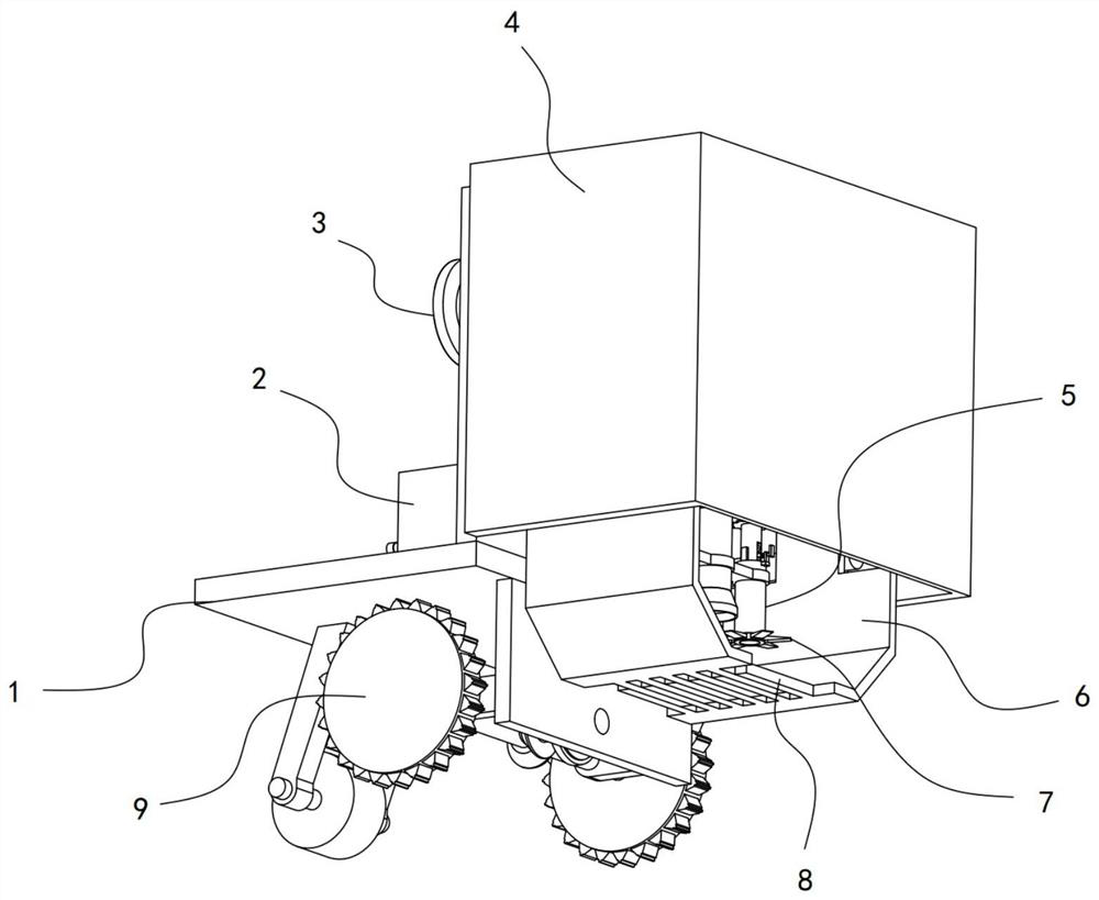 Adjustable cutting and weeding device for landscaping