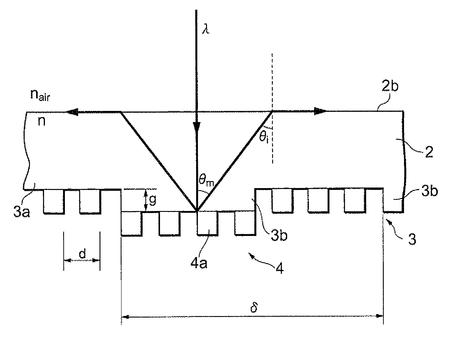 Optical element, liquid crystal device, and display