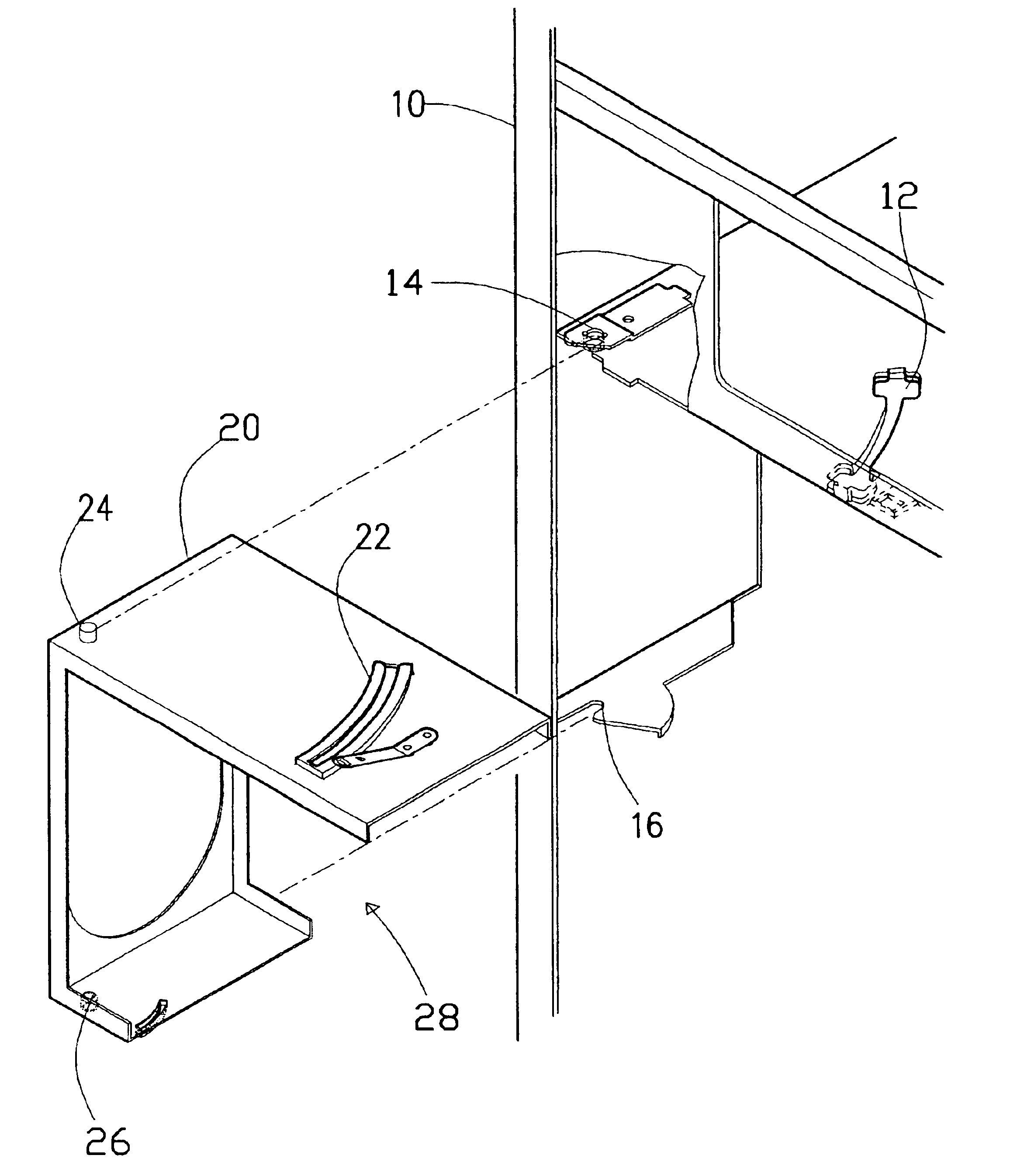 Power supply guide device of computer host