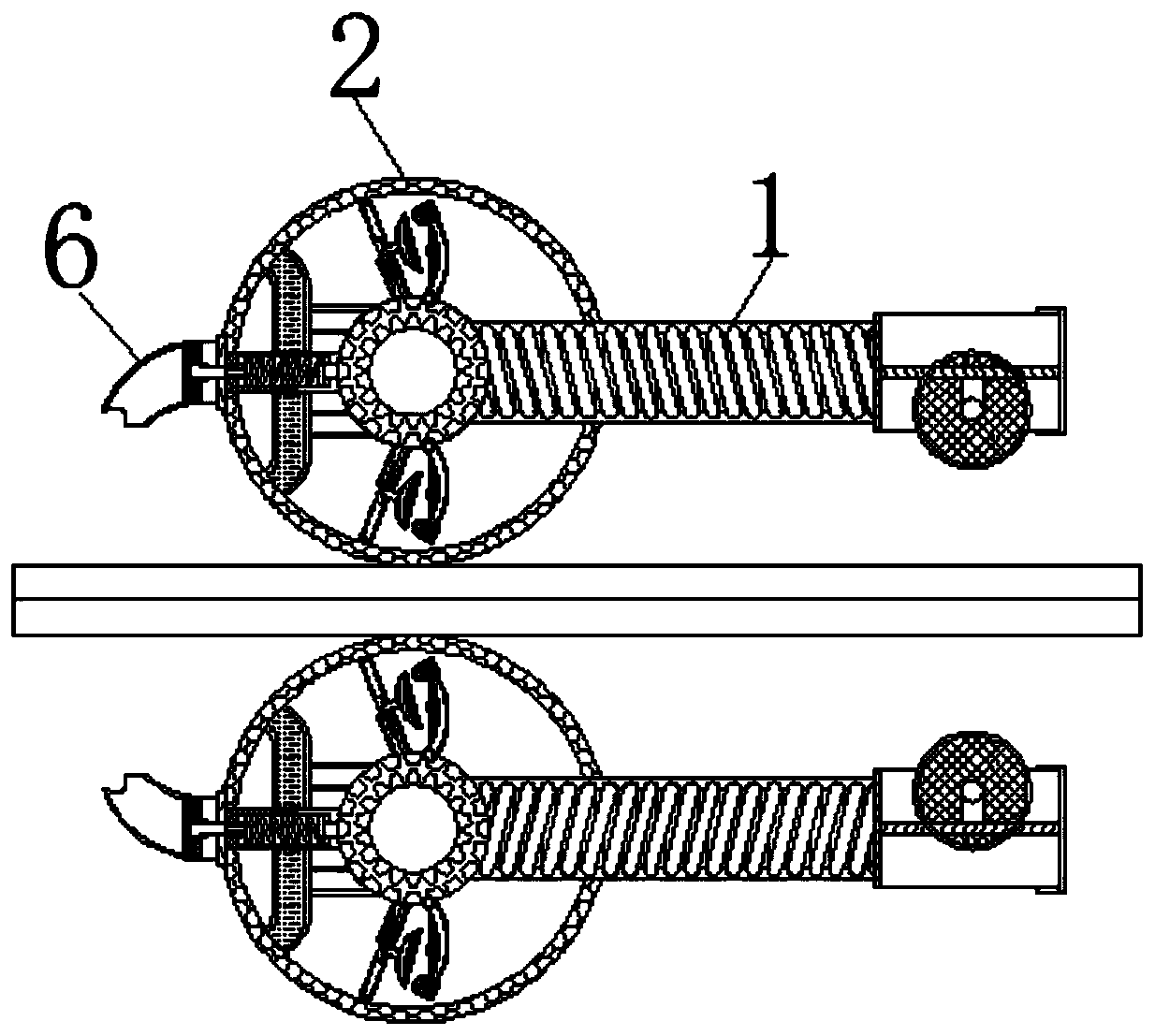 Glass curtain wall manufacturing equipment based on connecting shaft system