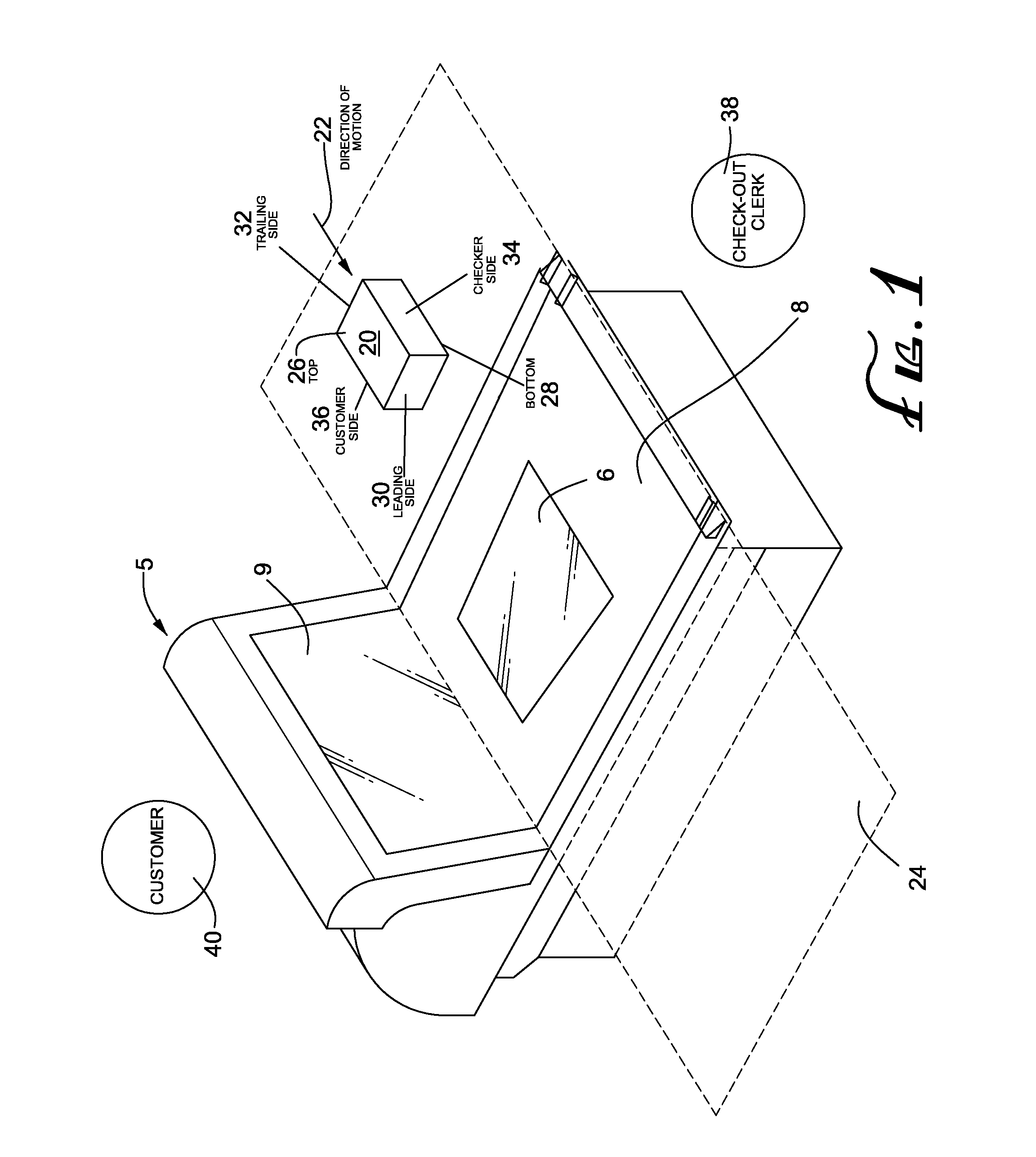 Two-plane optical code reader for acquisition of multiple views an object