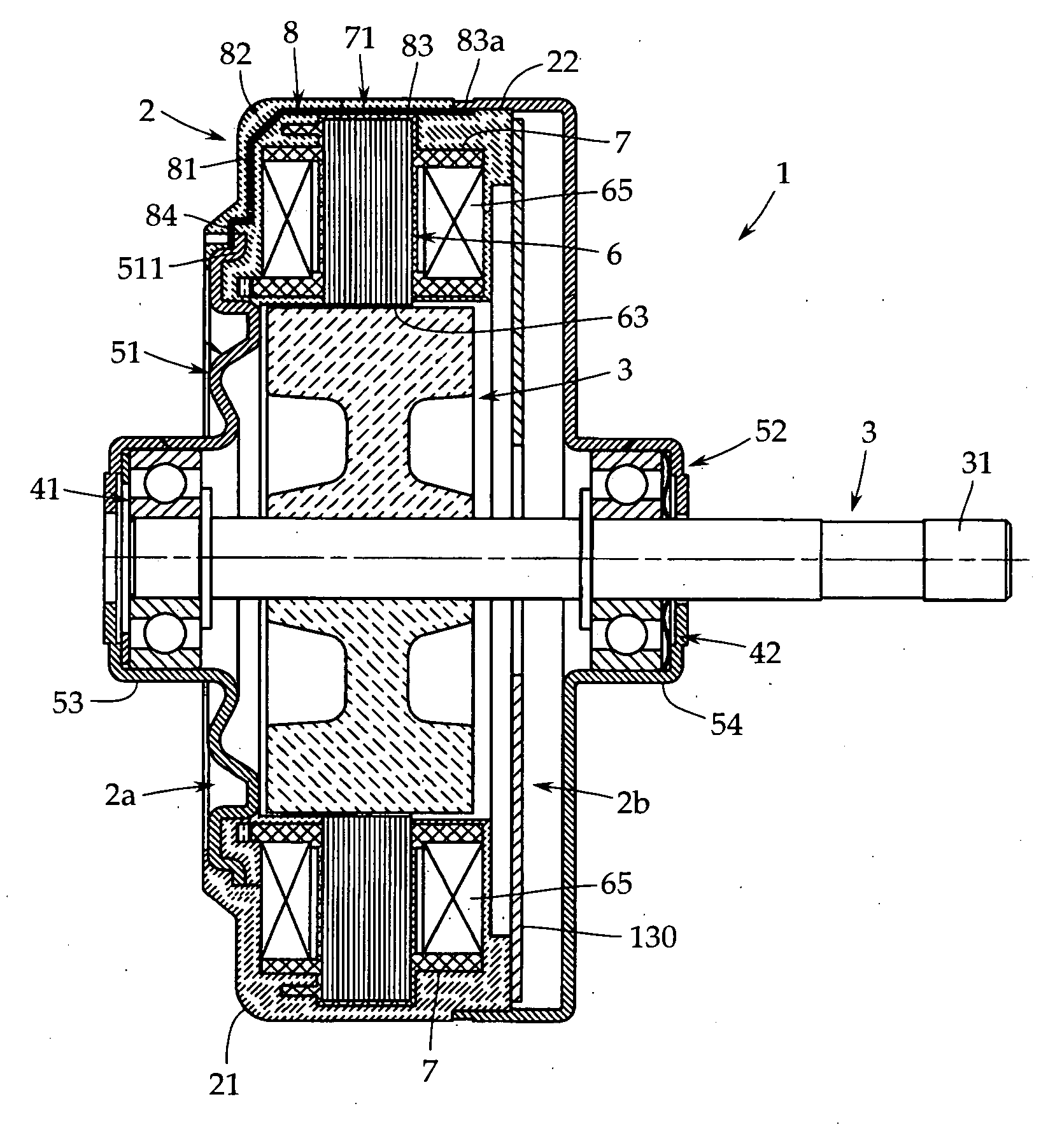 Molded motor