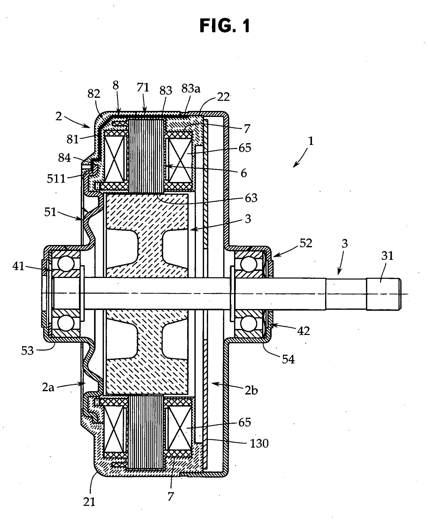 Molded motor