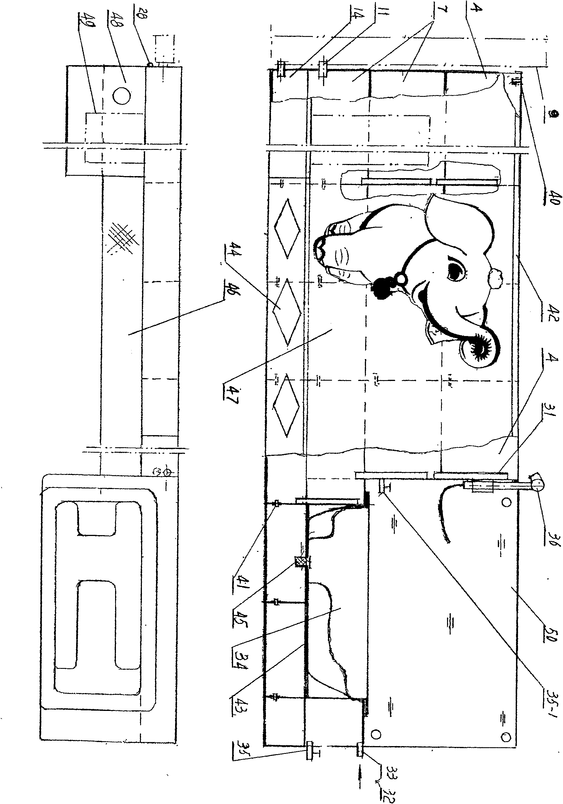 One-step high water-saving system device