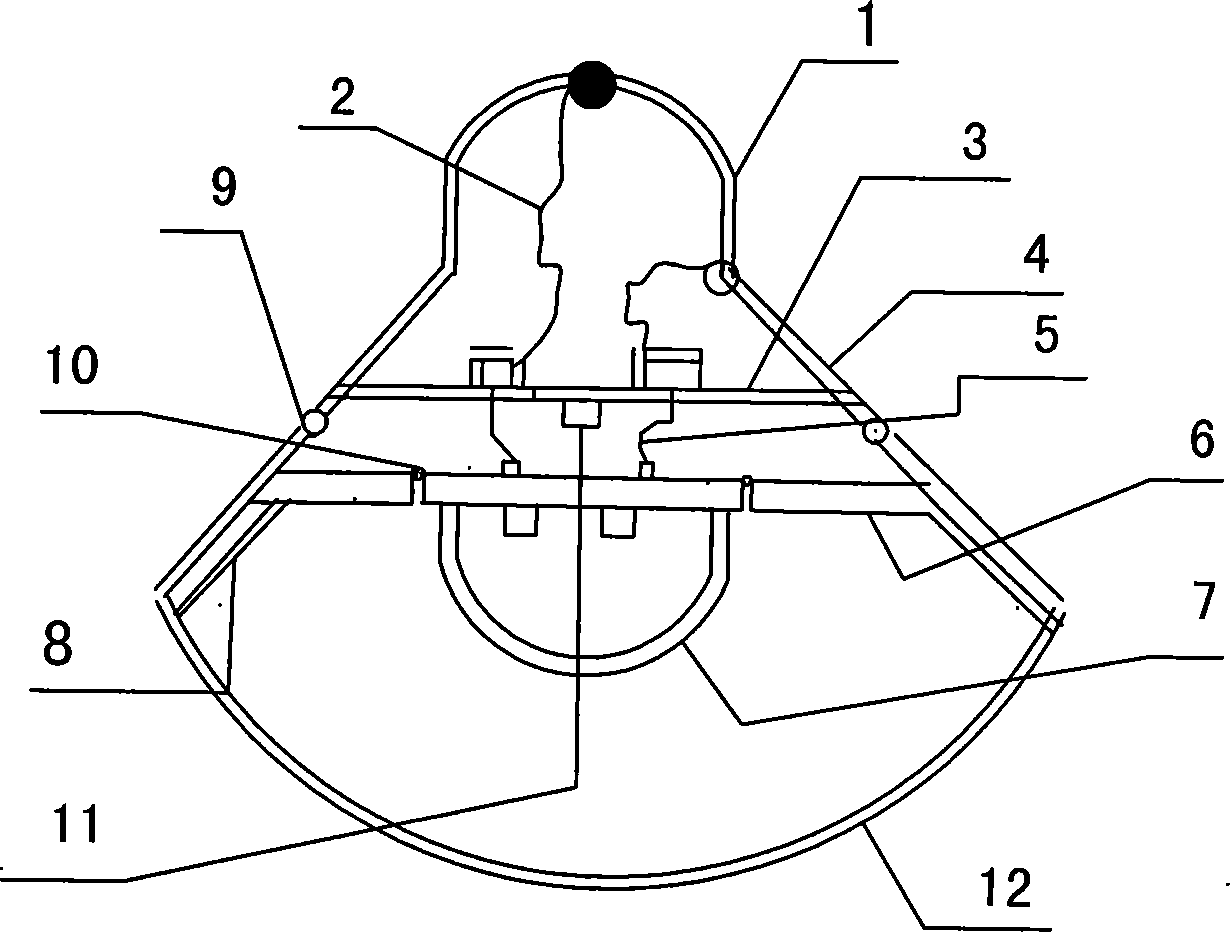 Alternating current large-power tricolor LED lighting energy-saving lamp of microcomputer