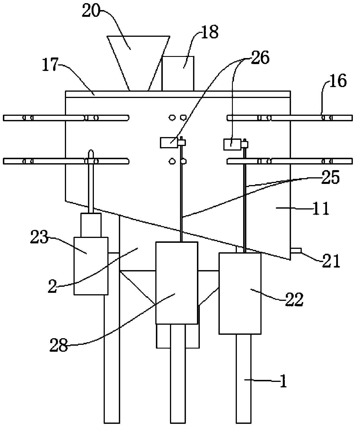 A device for removing residual electrolyte on the surface of waste lithium titanate negative electrode sheet