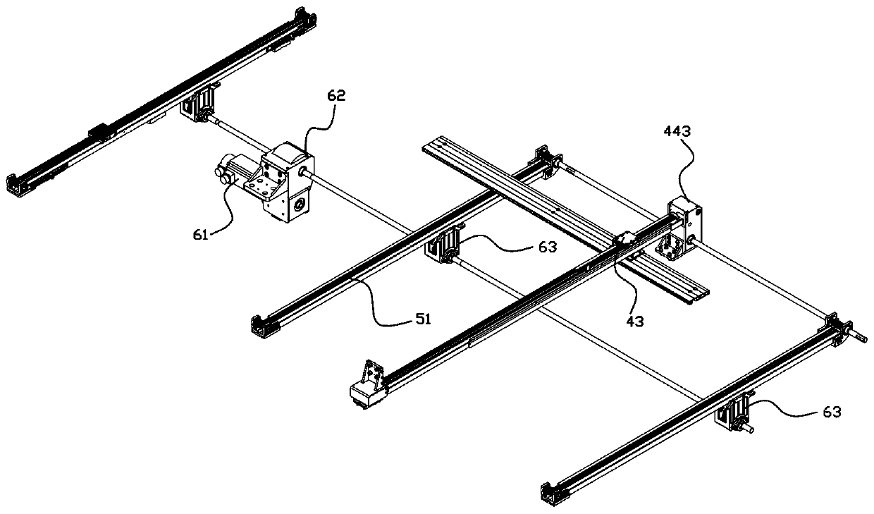 Embroidery machine good in frame movement stability, driving device for frame and bridge auxiliary rail