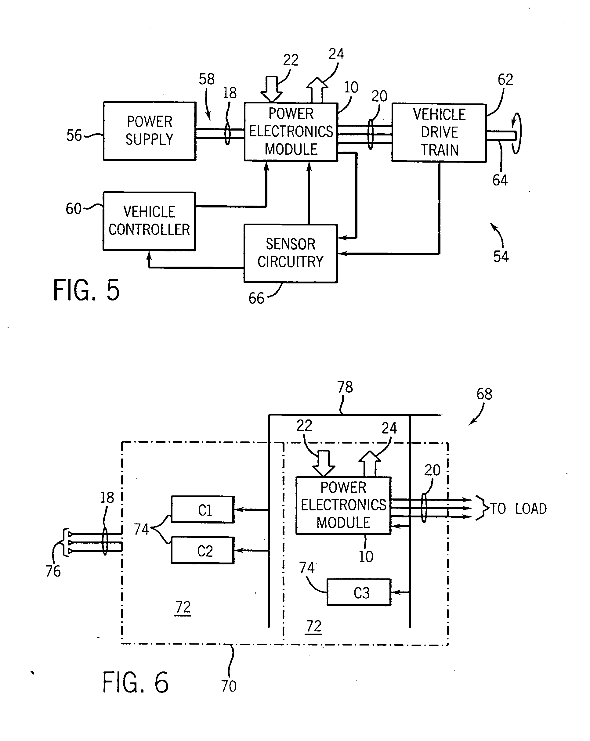 Modular power converter having fluid cooled support