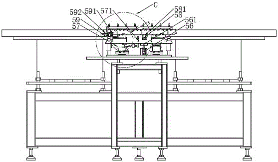 Staggered discharge device of needle beds of safety intravenous needles