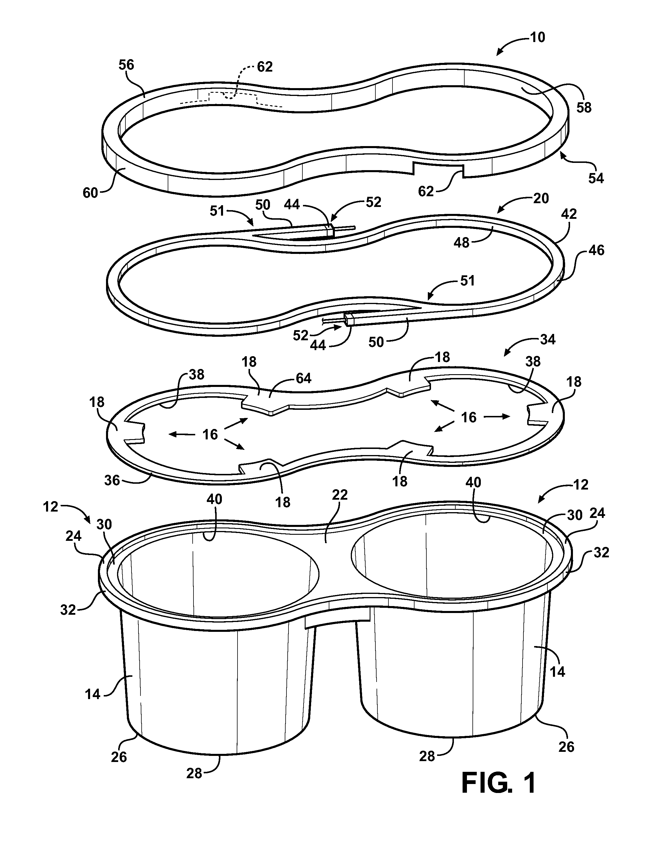 Illuminated vehicle cup holder assembly