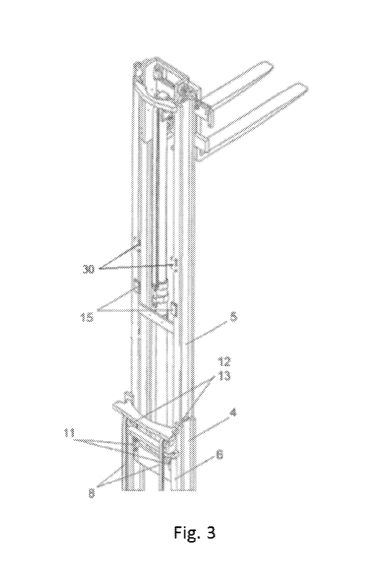 Lifting assembly for a lift truck, and lift truck