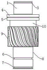 Output shaft used for installing hydraulic machine independently