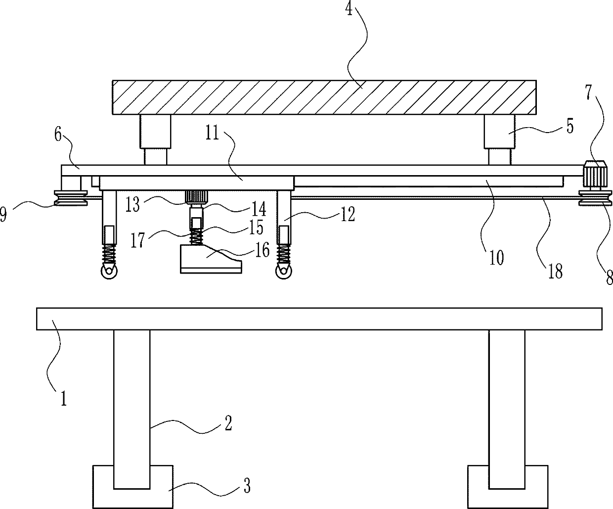 A high-efficiency automatic clothes ironing device