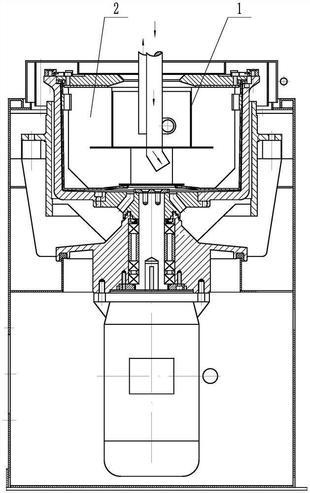 The impeller structure of a drum separator