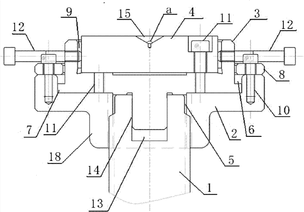 Special clamp for Rockwell hardometer measuring tool