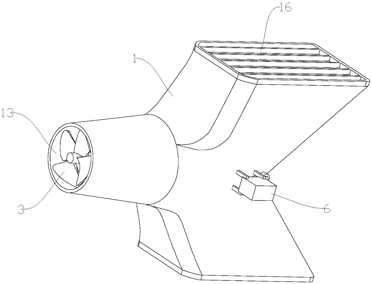 ROV pump type axial flow thruster and multifunctional remote control life buoy thereof