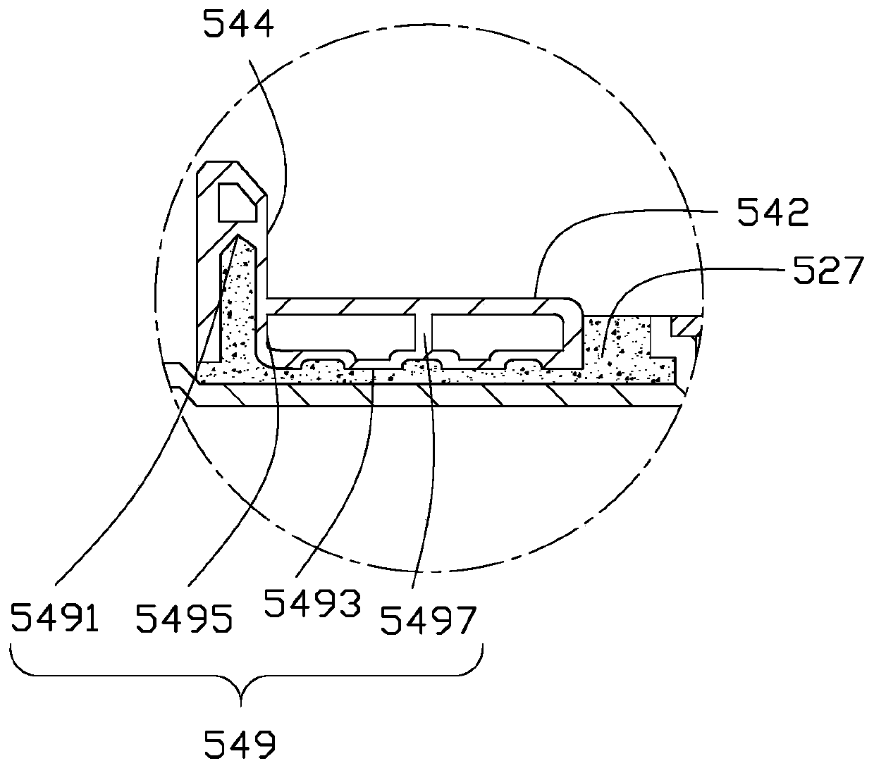 Lateral drainage type honeycomb chassis