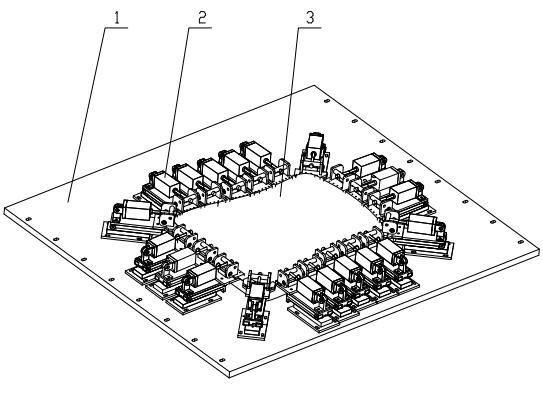 Three-dimensional (3D) cloth-wrapping tensioning mechanism for seat backrest cloth-wrapping machine