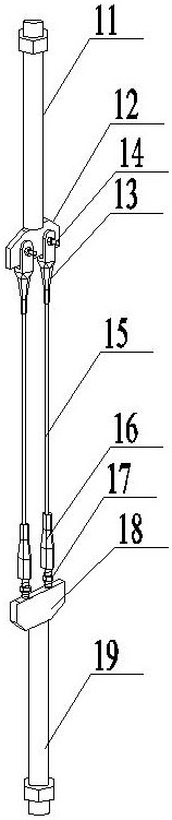 A suspension rod replacement structure and replacement method of a reinforced concrete under-supported arch bridge