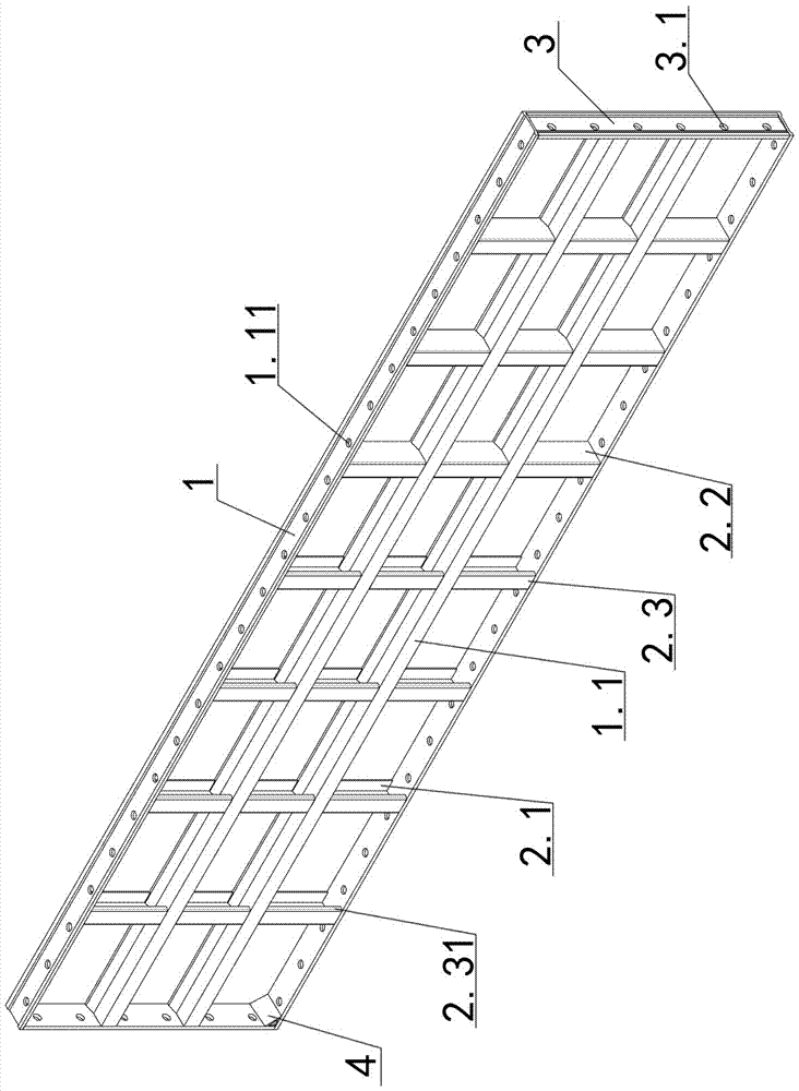 An aluminum alloy formwork trapezoidal section profile and its unit formwork structure