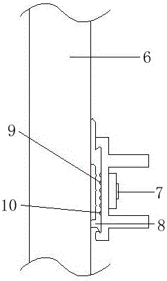 Wire pipe or wire slot buckle and mounting method