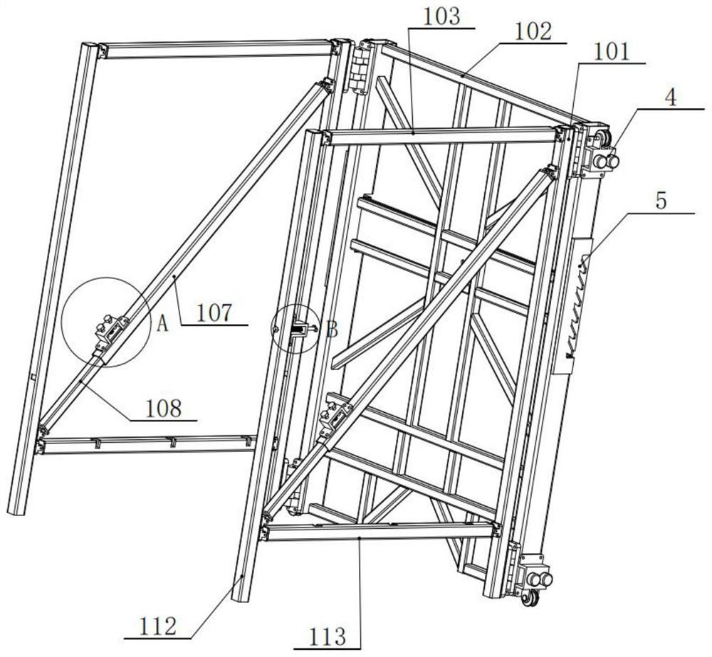 Folding telescopic maintenance lift