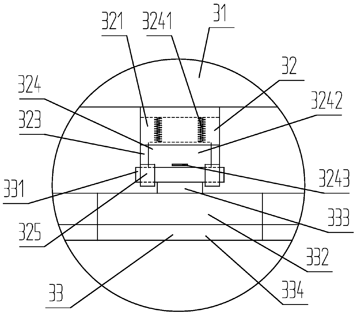 Table board clearing equipment for flowing type prefabricated part mould tables