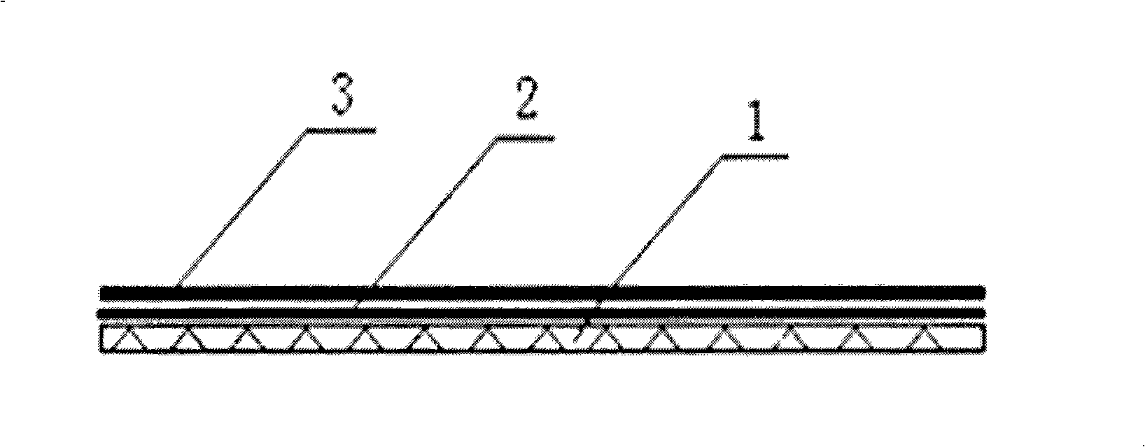 Viscosity-increasing precoating film of biaxial tension