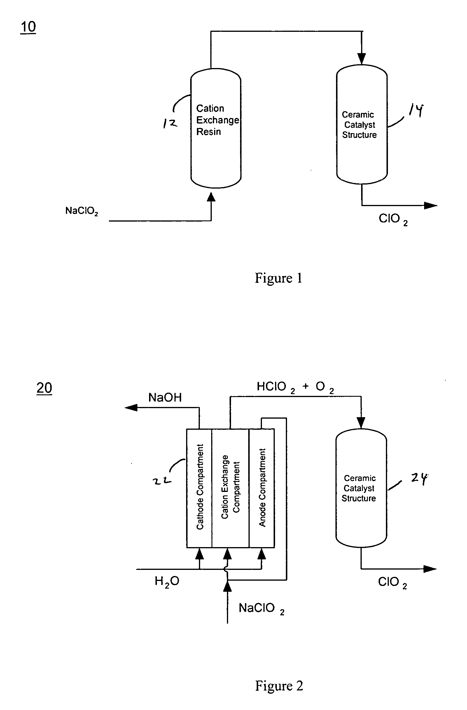 Processes for producing an aqueous solution containing chlorine dioxide